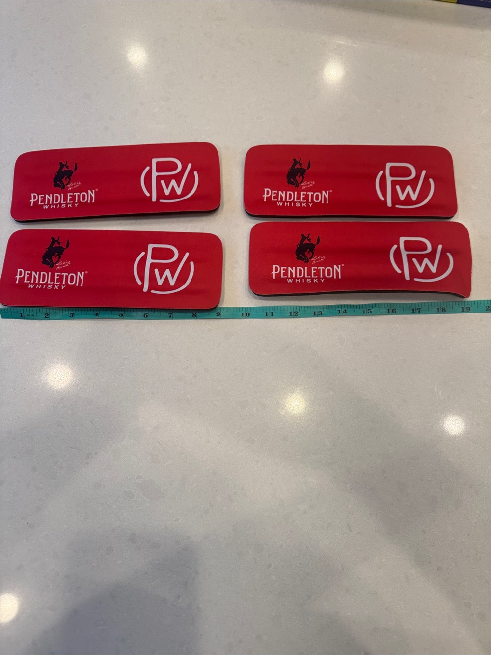Pendleton Red Foam Can Koozies Set of 4 slap coolies fit all can bottles
